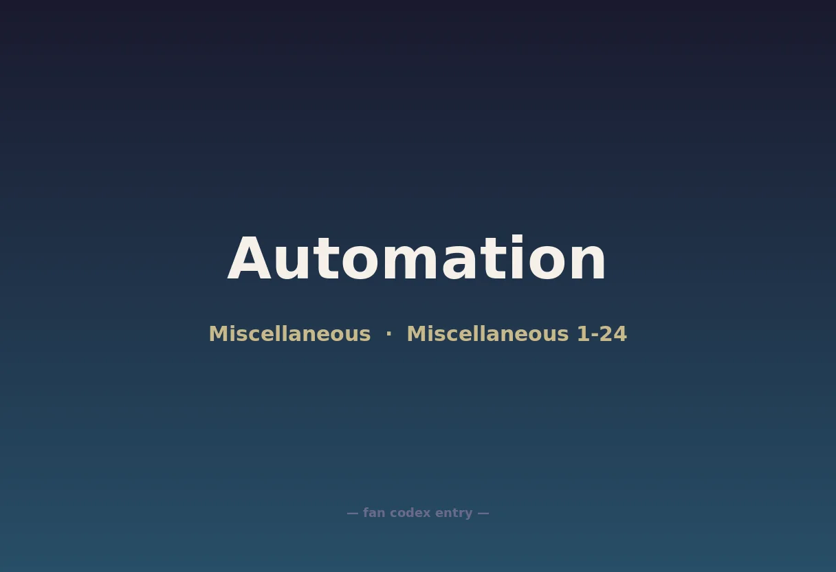 Automation