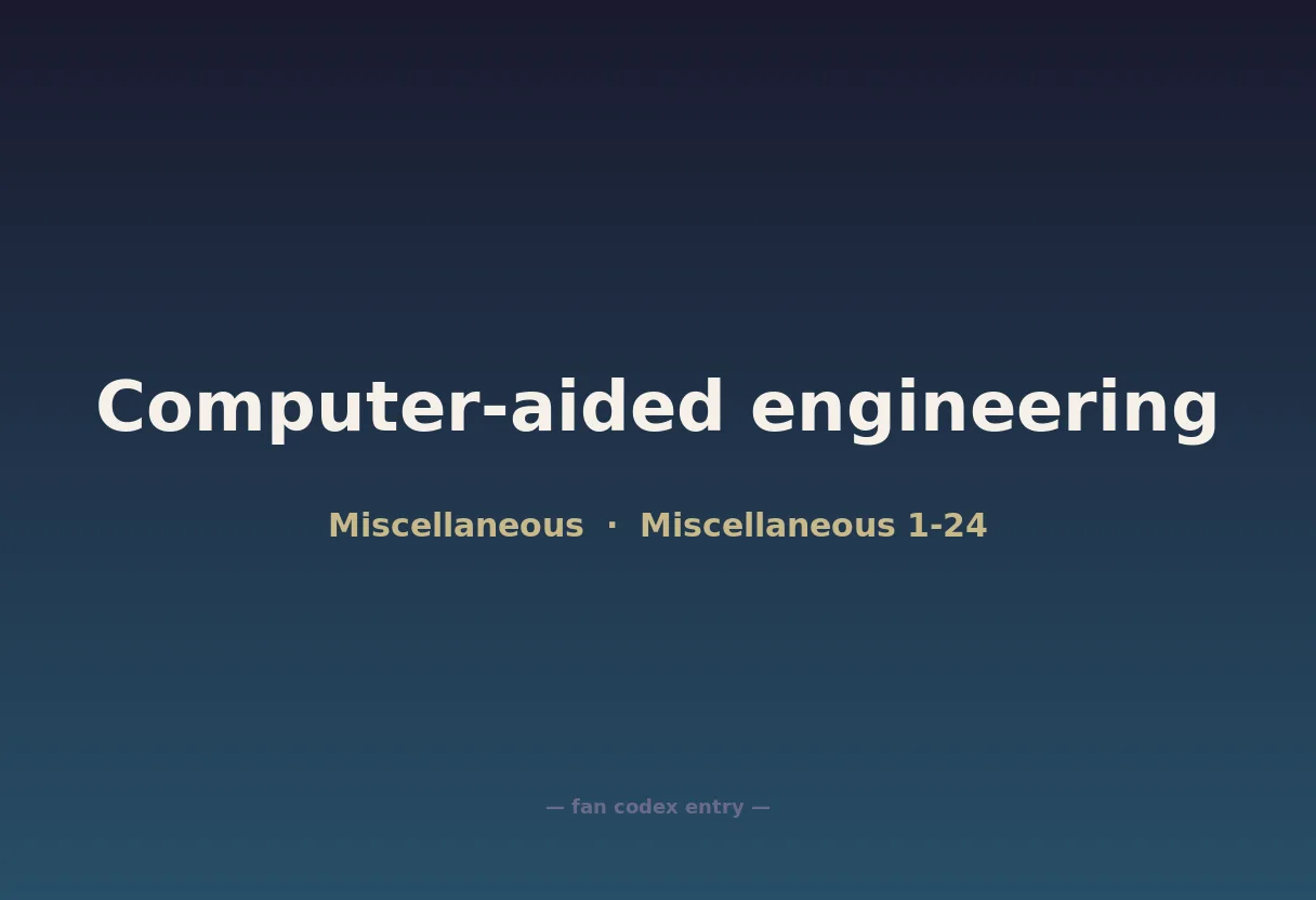 Computer-aided engineering