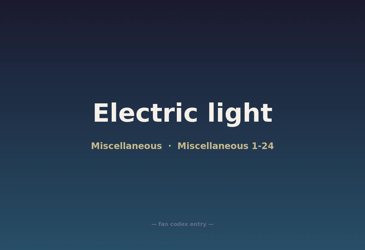 Electric light
