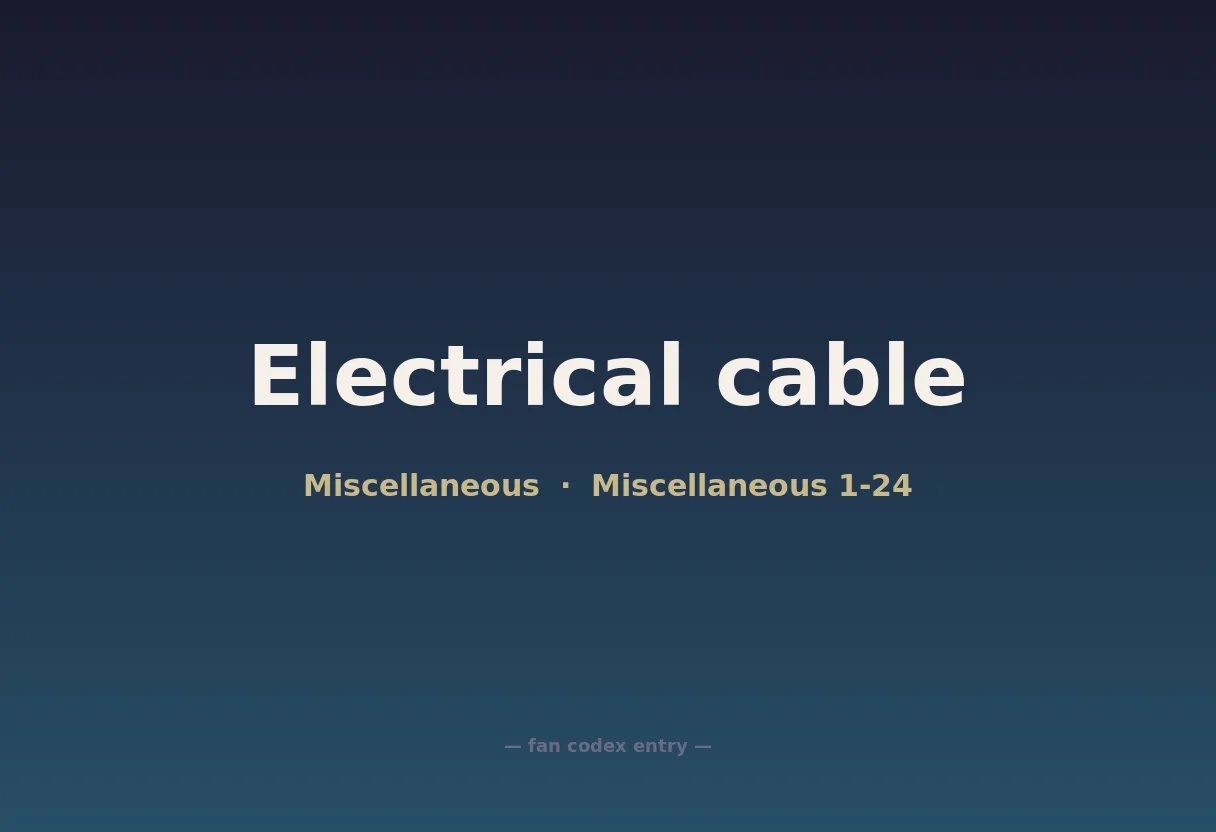 Electrical cable