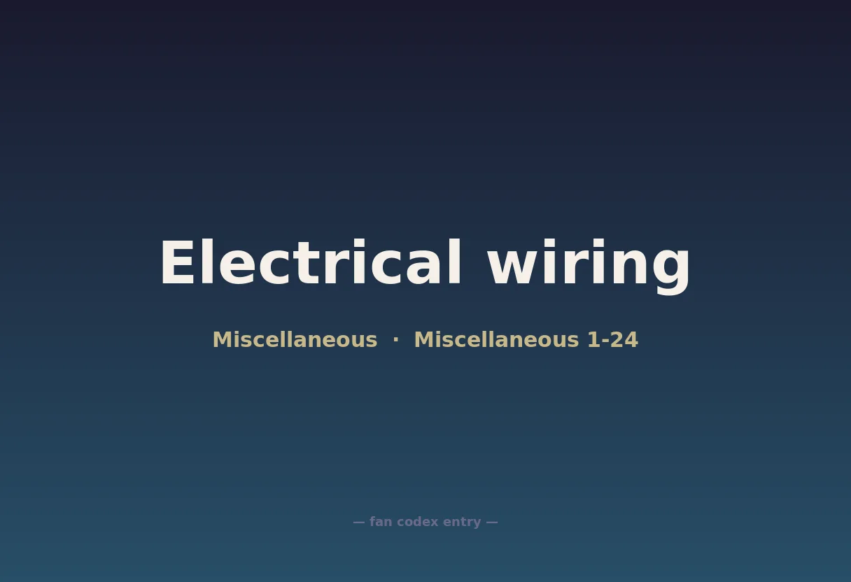 Electrical wiring